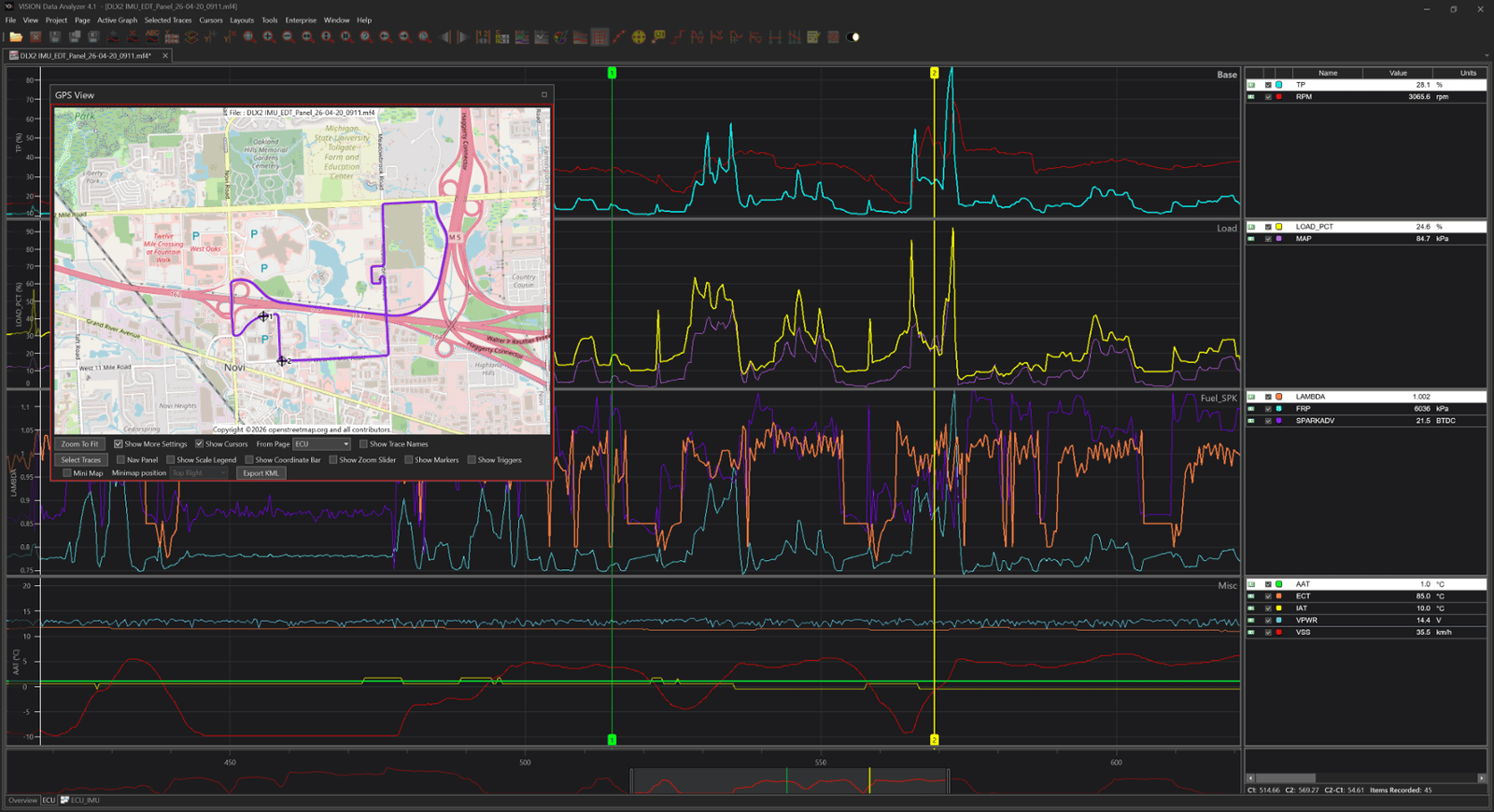 GPS Visualizer Page  ​(VDA 4.1)